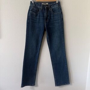 Rock & Roll Denim Womens High Rise Modest Bootcut Jeans Dark Vintage 27x32 NEW